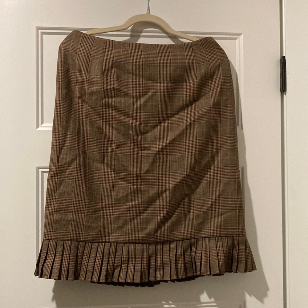 Wool stretch skirt